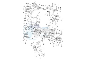 BT BULLDOG 1100 drawing STAND-FOODREST