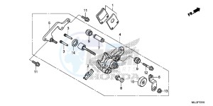 NC750XDE NC750XD Europe Direct - (ED) drawing PARKING BRAKE CALIPER