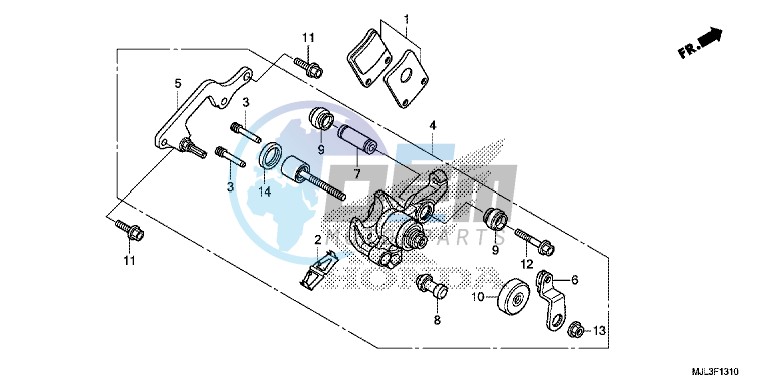 PARKING BRAKE CALIPER