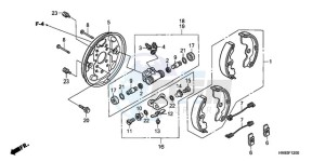 TRX250TMA U drawing FRONT BRAKE PANEL