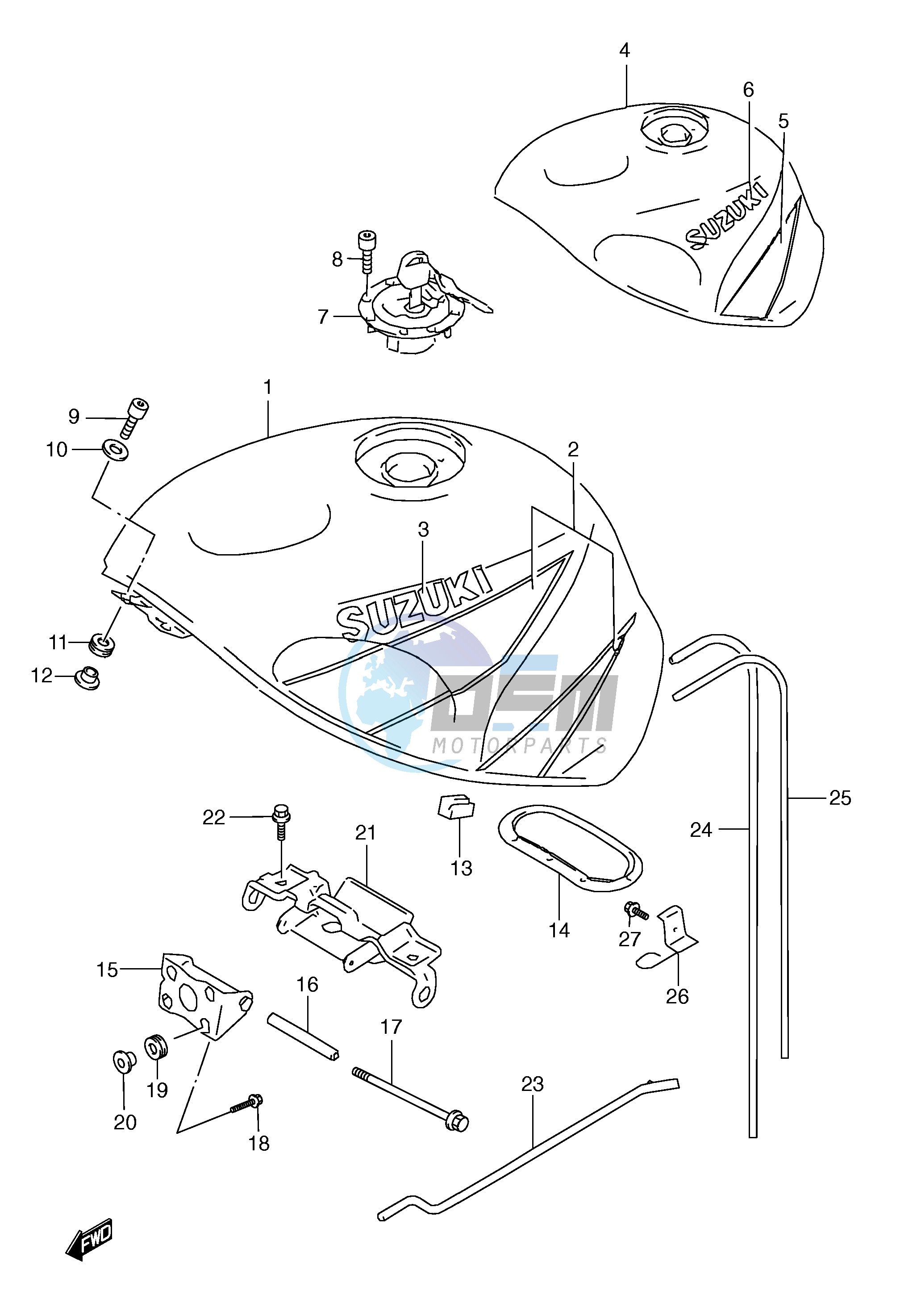 FUEL TANK (MODEL V)