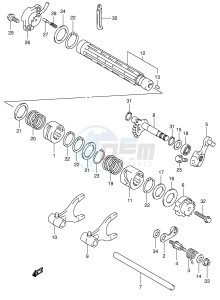 LT-A500F (E3-E28) drawing GEAR SHIFTING (MODEL K2)