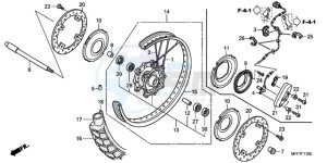 XL700V9 Europe Direct - (ED / SPC) drawing FRONT WHEEL