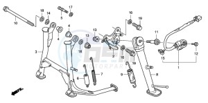 CBF600N drawing STAND (CBF600S8/SA8/N8/NA8)