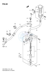 GSX-R600 (E21) drawing REAR MASTER CYLINDER