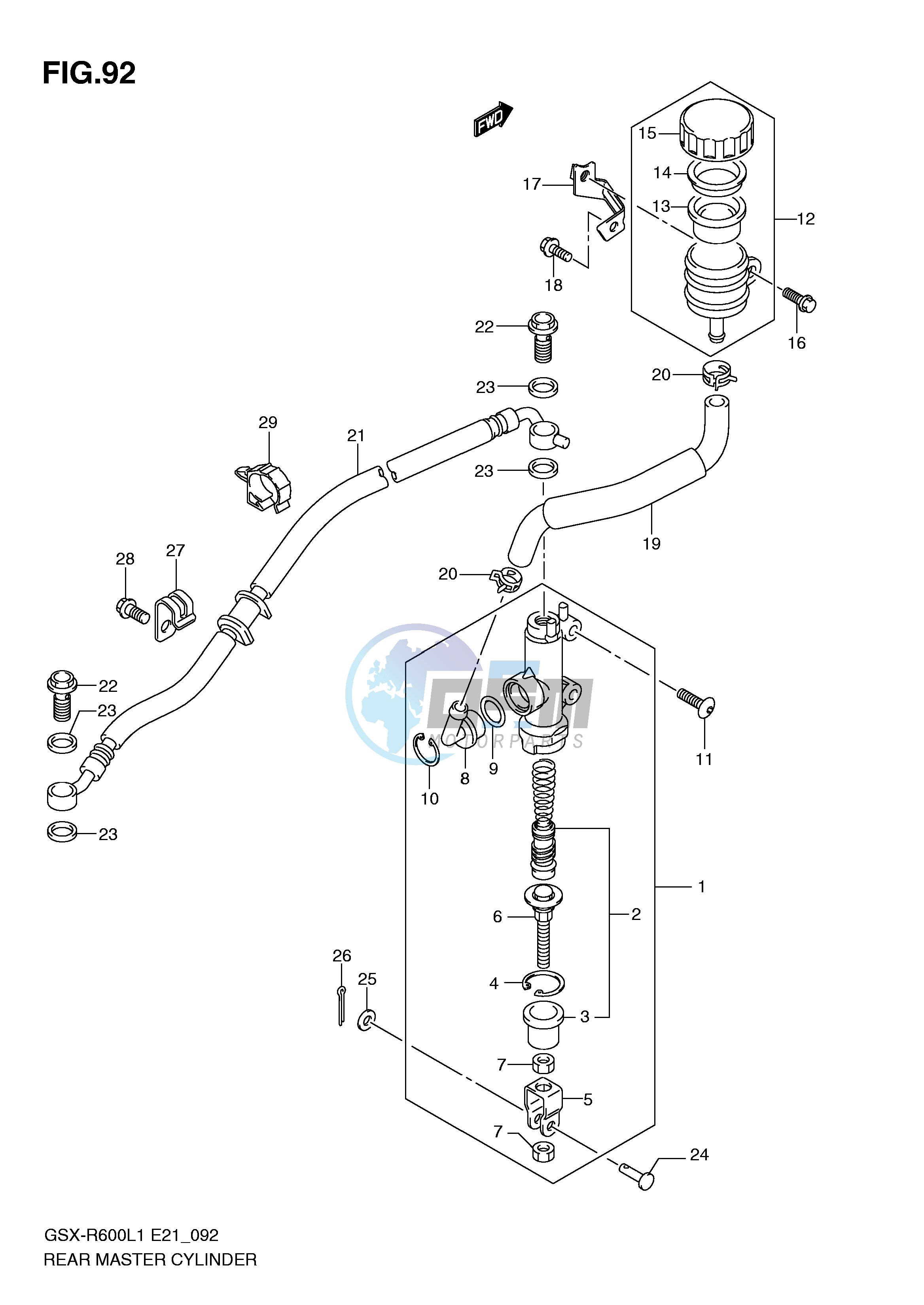 REAR MASTER CYLINDER