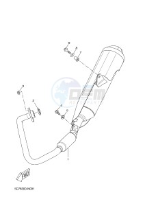 MT125A MT-125 ABS (BR34 BR34 BR34 BR34 BR34) drawing EXHAUST