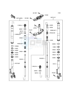 Z800 ABS ZR800BGF FR GB XX (EU ME A(FRICA) drawing Front Fork