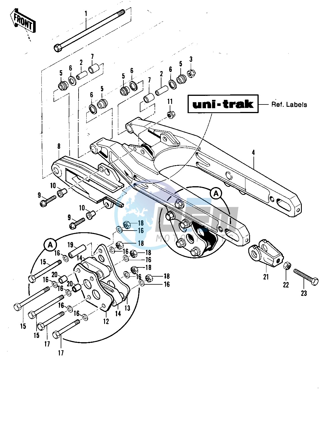 SWING ARM -- KX250-A7- -