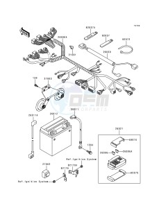 VN 1500 E [VULCAN 1500 CLASSIC] (E1) [VULCAN 1500 CLASSIC] drawing CHASSIS ELECTRICAL EQUIPMENT