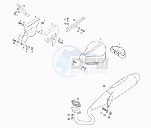 FLEXER_XL_L1 50 L1 drawing Exaust-seat-covers