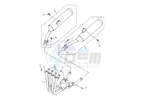 FJR A ABS 1300 drawing EXHAUST SYSTEM