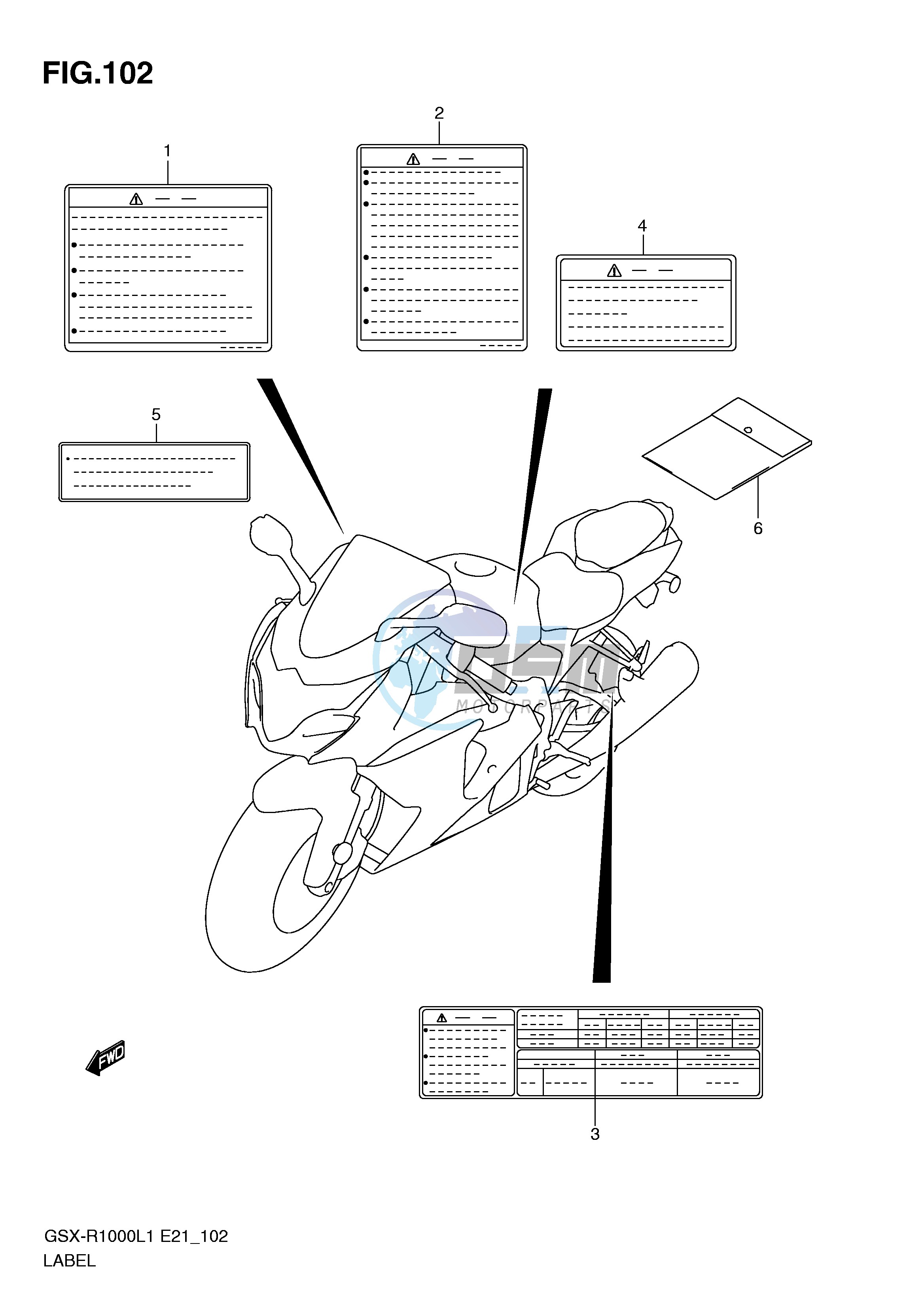 LABEL (GSX-R1000L1 E51)