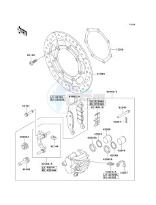 VN 1500 L [VULCAN 1500 NOMAD FI] (L5) [VULCAN 1500 NOMAD FI] drawing FRONT BRAKE