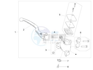 V9 Bobber 850 (USA) drawing Front master cilinder