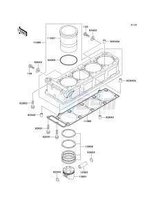 ZX 1100 D [NINJA ZX-11] (D4-D6) [NINJA ZX-11] drawing CYLINDER_PISTON-- S- -