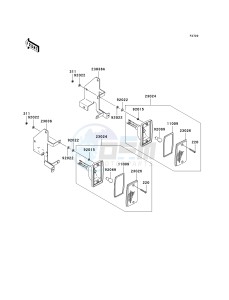 KRF 750 C [TERYX 750 4X4] (C8F) C8F drawing TAILLIGHT-- S- -