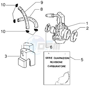 Zip 50 SP H2O Liquid cooling drawing Carburettor