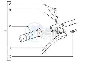 Typhoon 50 (USA) USA drawing Handlebars component parts