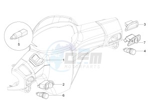 ZIP 100 4T NOABS E2-E3 (APAC) drawing Selectors - Switches - Buttons