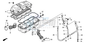 GL1500CT VALKYRIE drawing AIR CLEANER