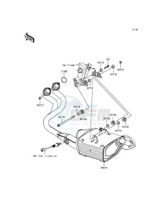 ER-6F_ABS EX650FGF XX (EU ME A(FRICA) drawing Muffler(s)