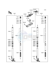 NINJA H2 / NINJA H2 CARBON ZX1000XHFA XX (EU ME A(FRICA) drawing Front Fork