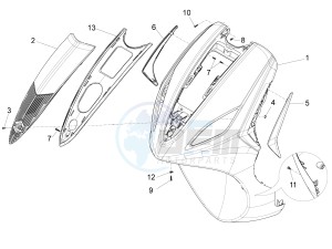 FLY 150 4T 3V IE (NAFTA) drawing Front shield