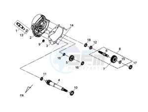 JET 4 R50 drawing CRANKCASE - DRIVE SHAFT