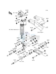 KLX450R KLX450AEF EU drawing Suspension