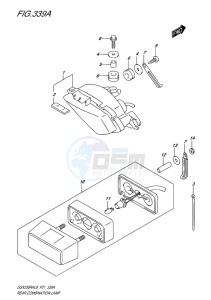 GSX-250 RA drawing REAR COMBINATION LAMP