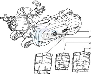 Hexagon 125 EXS1T 125cc drawing Engine