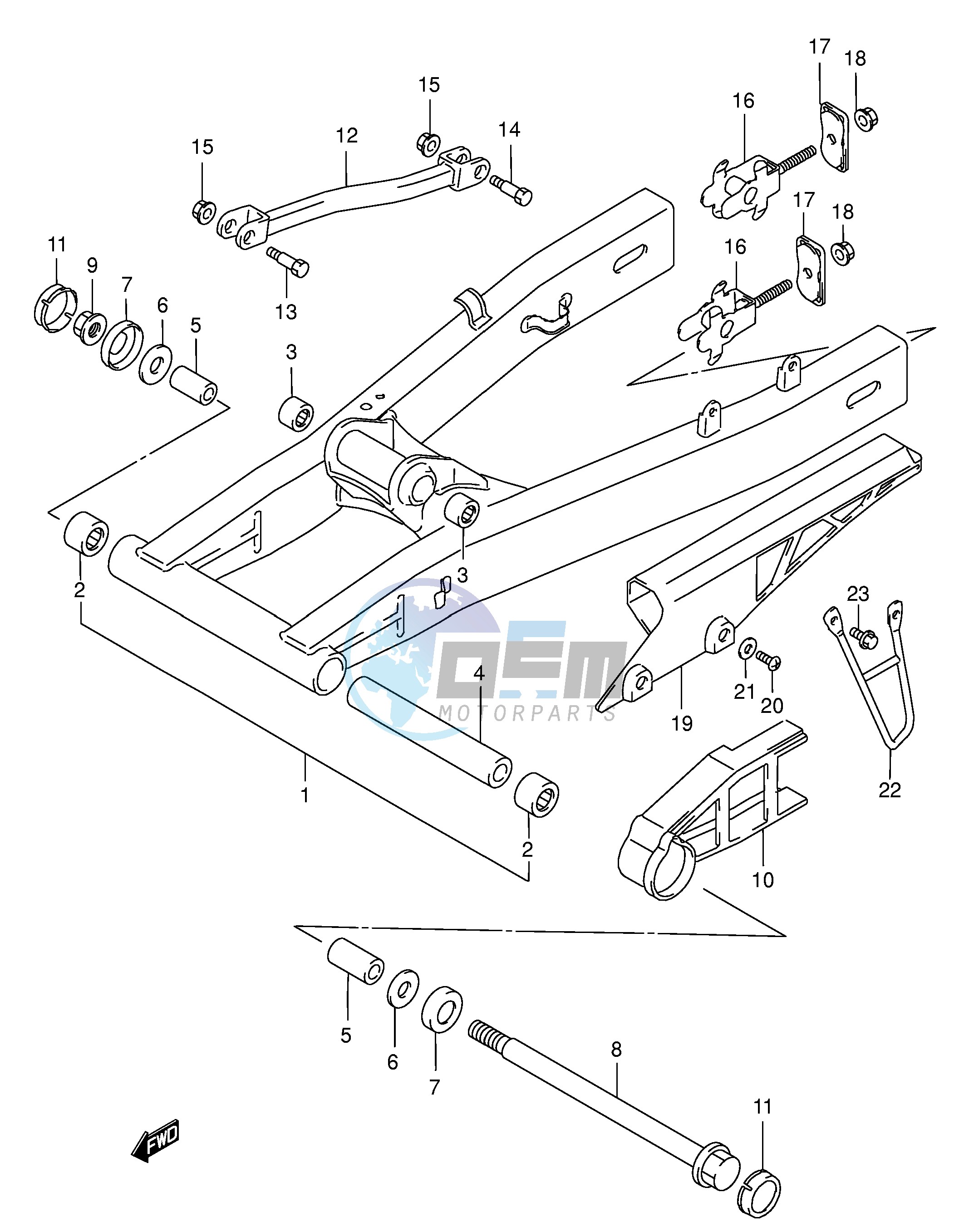 REAR SWINGING ARM