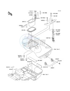 JT 1200 B [STX-12F] (B1-B3) [STX-12F] drawing HULL REAR FITTINGS