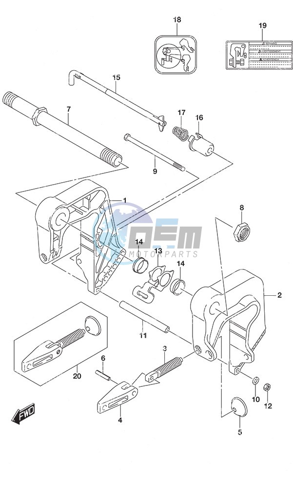 Clamp Bracket w/Remote Control