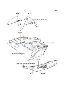 ZZR1400_ABS ZX1400D8F FR GB XX (EU ME A(FRICA) drawing Decals(Silver)