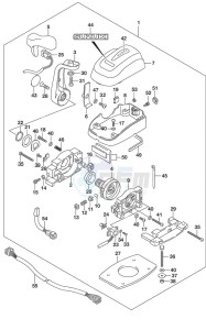 DF 250AP drawing Top Mount Single