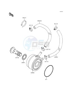 ZX 750 P [NINJA ZX-7R] (P1-P4) [NINJA ZX-7R] drawing OIL COOLER