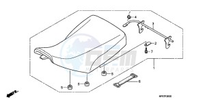 TRX500FEB drawing SEAT