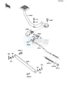 KZ 440 G (G1) drawing BRAKE PEDAL_TORQUE LINK