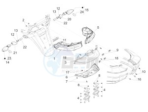 MP3 500 LT Sport-Business NOABS-ABS E4 (EMEA) drawing Rear headlamps - Turn signal lamps