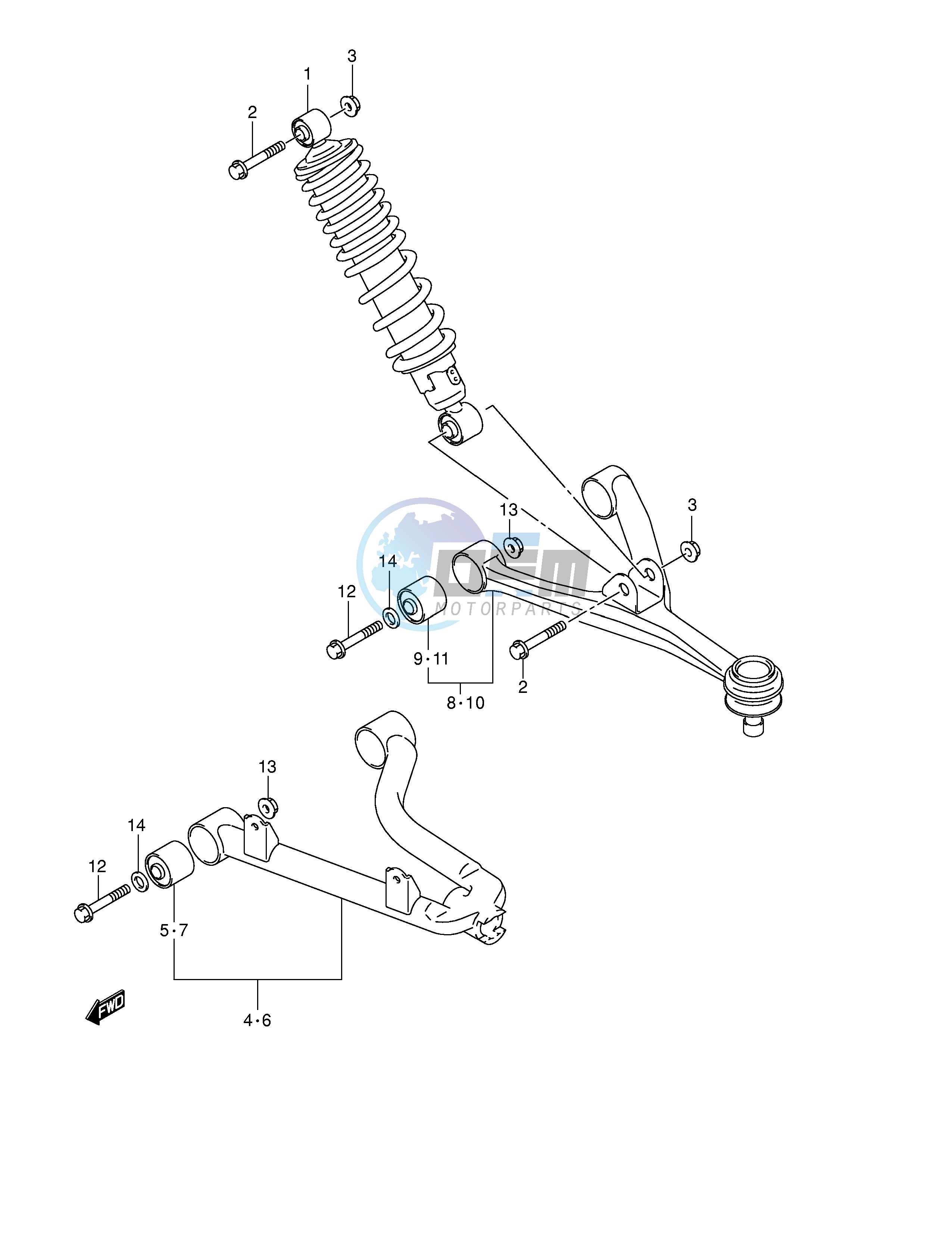 SUSPENSION ARM (MODEL Y K1 K2)