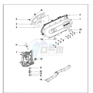 FIGHT 3 E 4T drawing CRANKCASE COVER