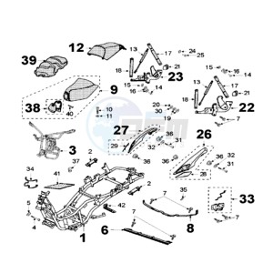 SAT 250 SC drawing FRAME AND SADDLE