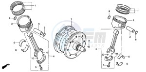 VTX1800C drawing CRANKSHAFT/PISTON