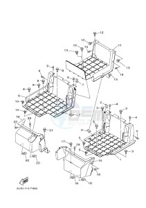 YXC700E YXC700PF VIKING VI (2US3) drawing STAND & FOOTREST 2