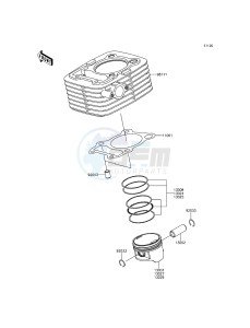 D-TRACKER KLX150HGF XX (EU ME A(FRICA) drawing Cylinder/Piston(s)