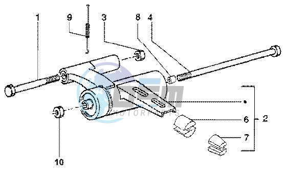 Swinging arm