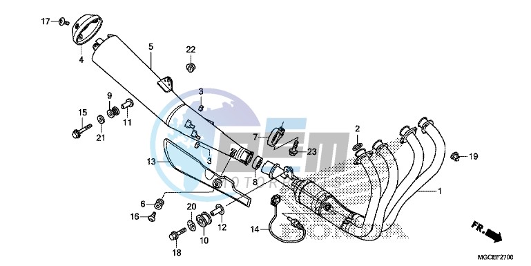 EXHAUST MUFFLER (CB1100/A)