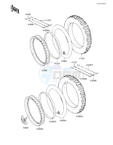 KX 80 E [KX80] (E1) [KX80] drawing WHEELS_TIRES